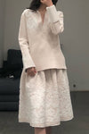 SWAYING/KNIT Gradient pattern big swing skirt SW202XZ09